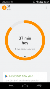Google Fit - informe de actividad