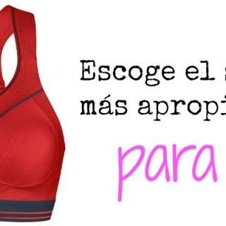 Escoger sujetador deporte
