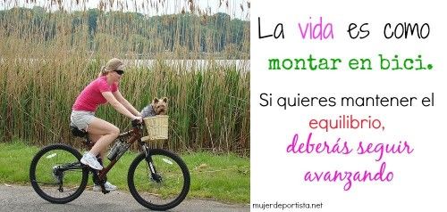 Avanzar para no perder equilibrio